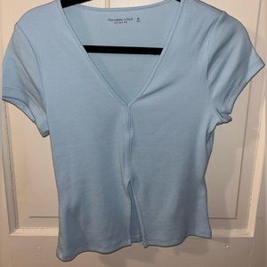 abercrombie ribbed short sleeve shirt